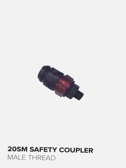 Industrial Designer Style 1/2" NPT Safety Air Tool Plug Coupler With Push Release Set - MAT-20-SM - USD $80 - Master Palm Pneumatic