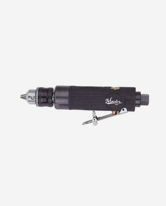 Master Palm 21680 Retro 3/8-inch Straight Inline Air Drill, No-Reversible, 2500RPM, Keyed Jacobs Chuck
