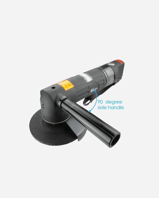 Master Palm 4.5-in Industrial Pneumatic Angle Grinder con mango lateral, 1 caballo de fuerza