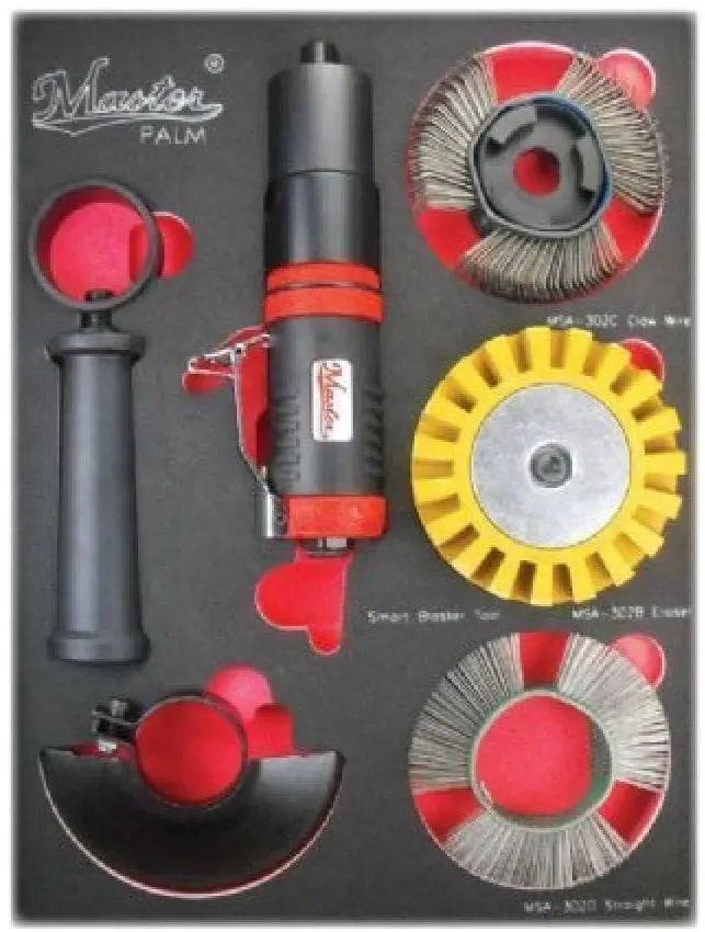 Master Palm 38670 Industrial Air Grinder Blaster and Air Eraser All in One Kit - Rust Removal Tool - 38670 - USD $350 - Master Palm Pneumatic