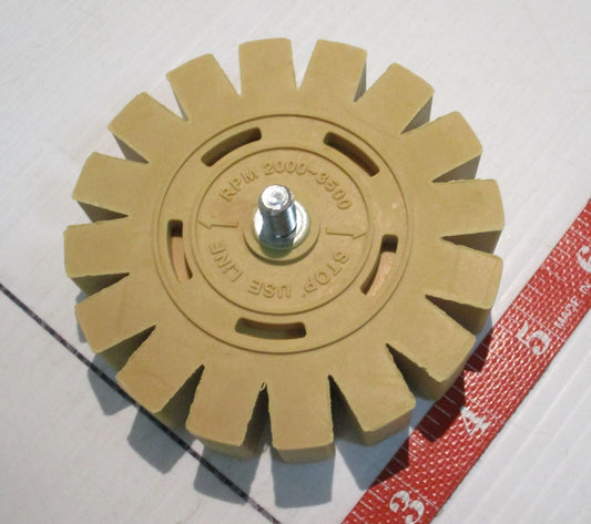 Pneumatische industriële sticker gum Air Tool met 3 gumpads, 0.9HP, 3800RPM