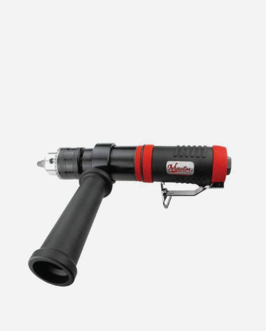 Non-reversible 1/2" Straight Inline Air Drill with side Handle, 350 Rpm, 0.9hp