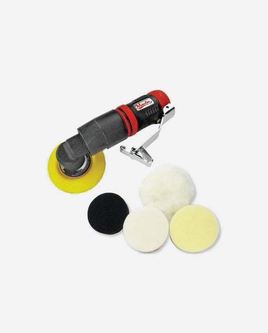 Small 3-inch Right Angle Geared Planetary Motion Air Polisher/Sander and Buffer Set, 3000 rpm