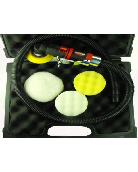 3"  Pad Low Profile Right Angle Mini Air Polisher Set, 4000 Rpm